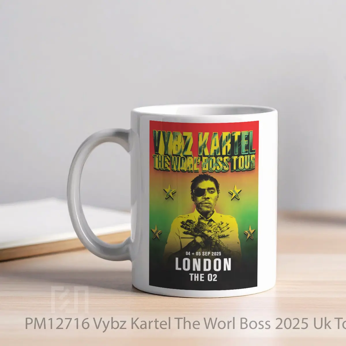 Mug Vybz Kartel The Worl Boss 2025 Uk Tour MPM12716 - All-side / Desain