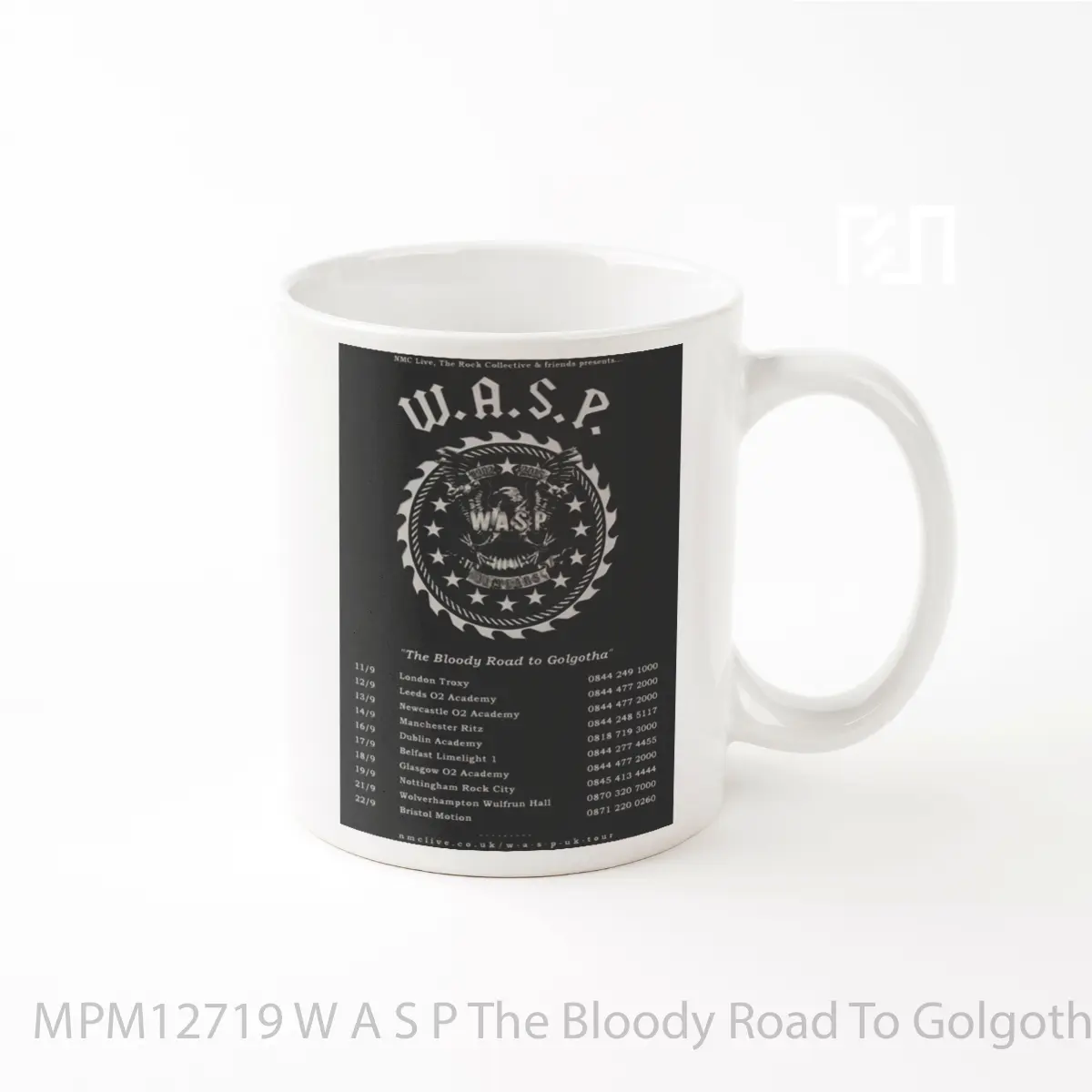 Mug W A S P The Bloody Road To Golgotha 2015 Uk Tour MPM12719