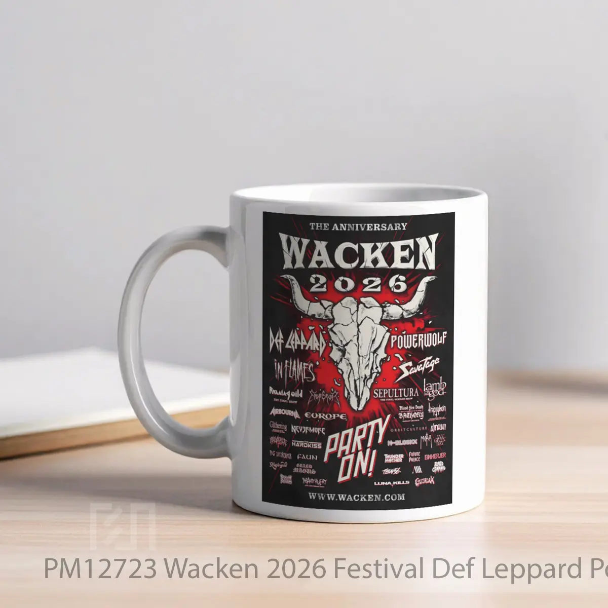 Mug Wacken 2026 Festival Def Leppard Powerwolf MPM12723 - All-side / Desain