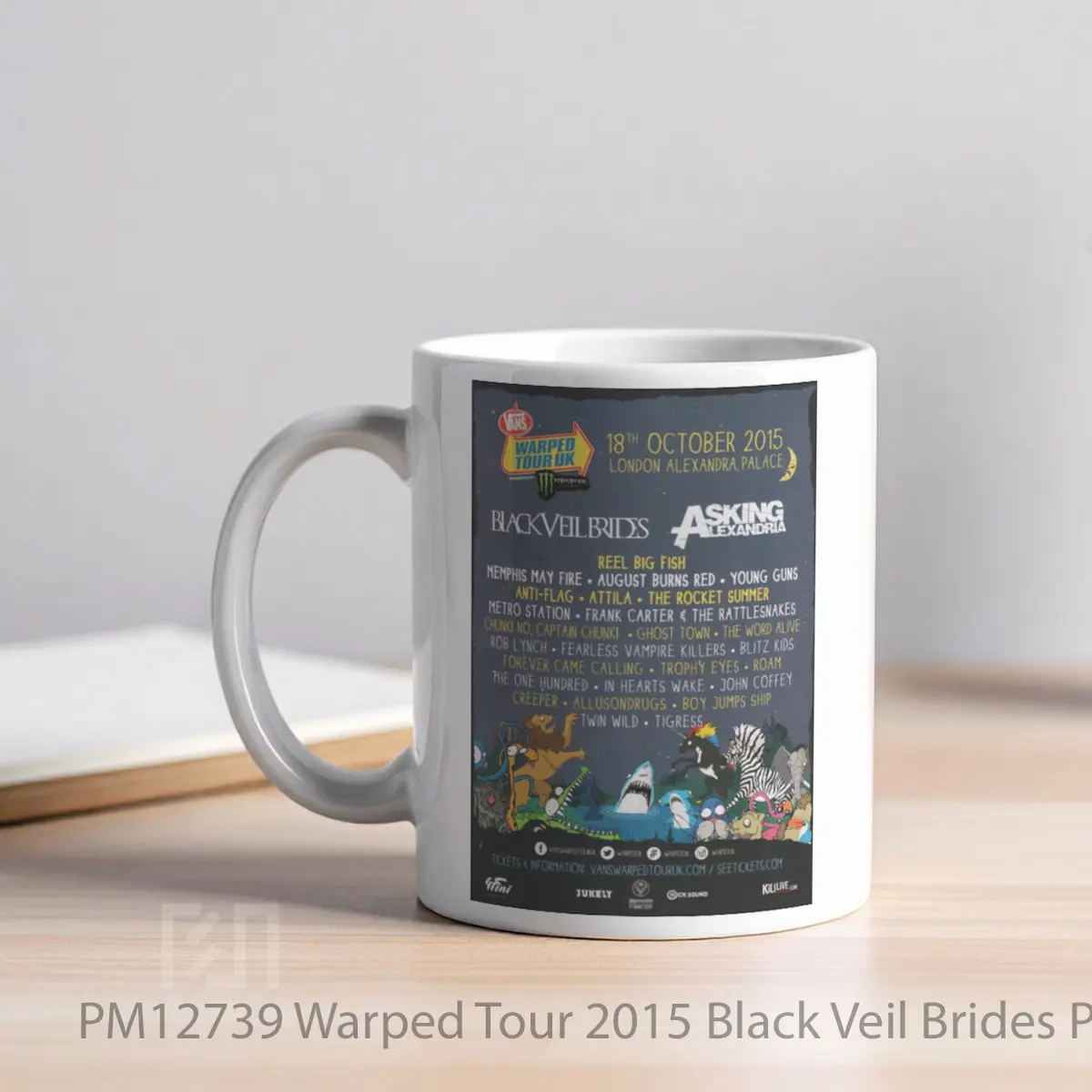 Mug Warped Tour 2015 Black Veil Brides MPM12739 - All-side / Desain