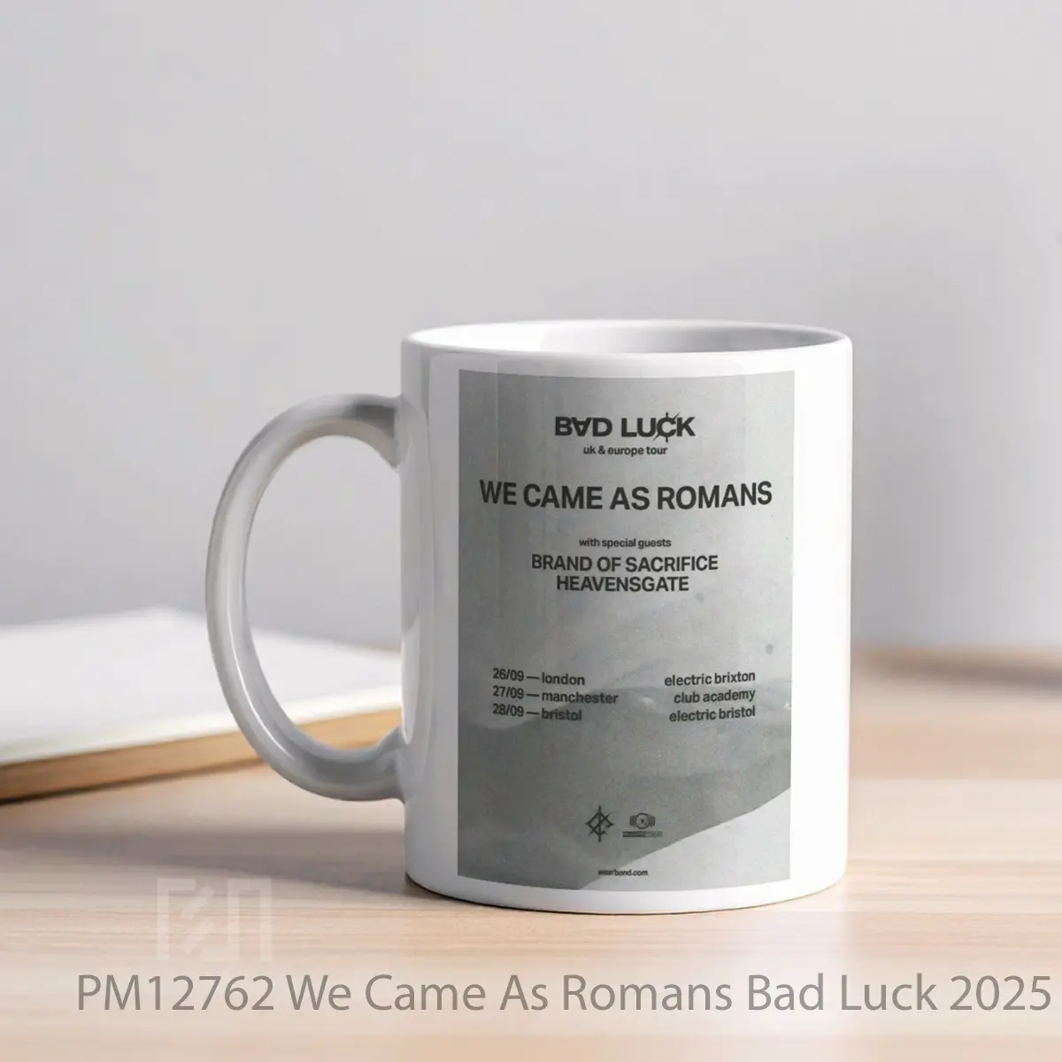 Mug We Came As Romans Bad Luck 2025 Uk Tour MPM12762 - All-side / Desain