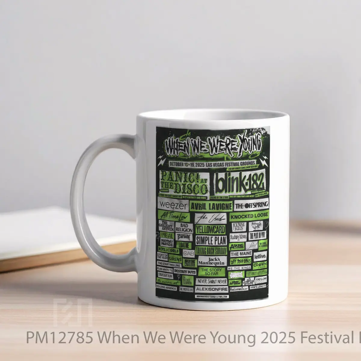 Mug When We Were Young 2025 Festival Panic At The Disc MPM12785 - All-side / Desain