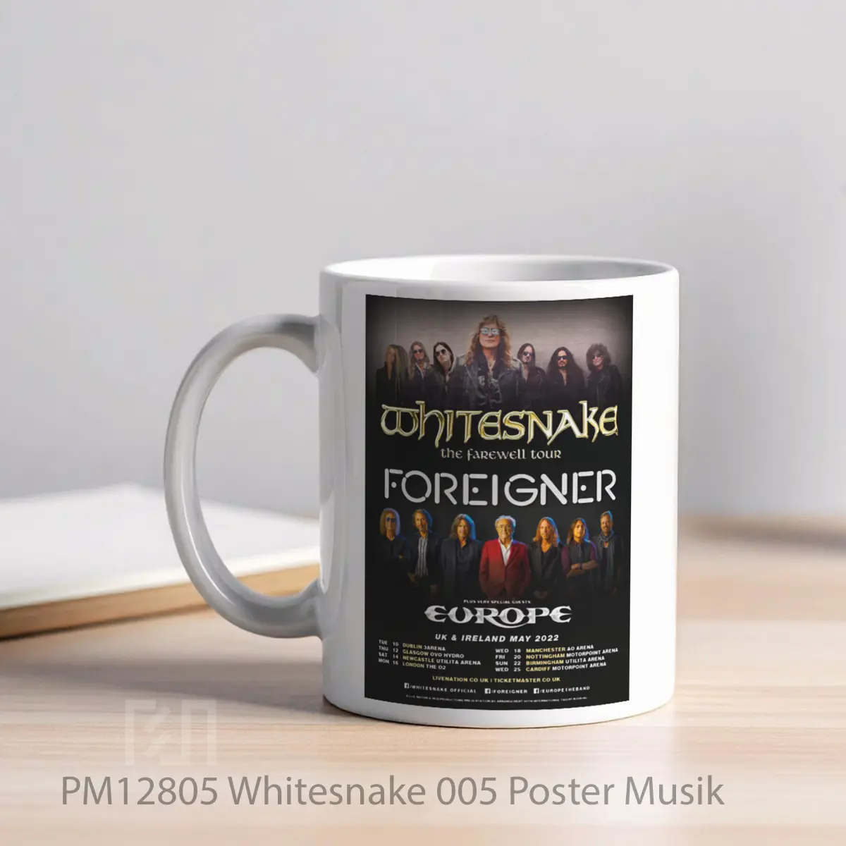 Mug Whitesnake 005 MPM12805 - All-side / Desain