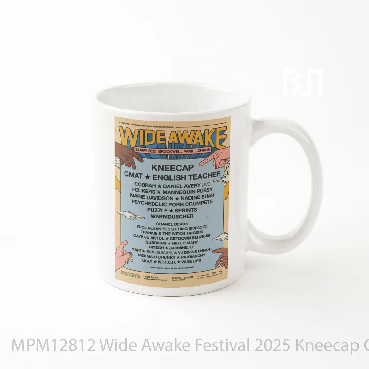 Mug Wide Awake Festival 2025 Kneecap Cmat MPM12812