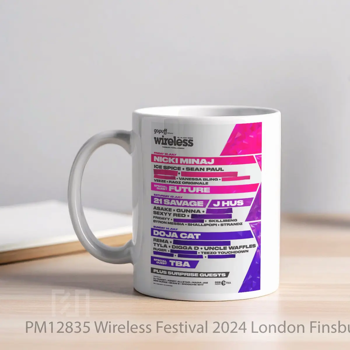 Mug Wireless Festival 2024 London Finsbury Park MPM12835 - All-side / Desain
