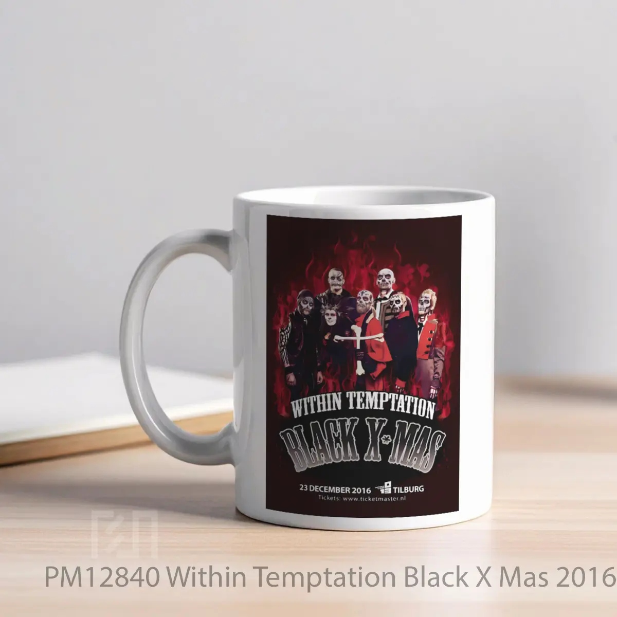 Mug Within Temptation Black X Mas 2016 Live Tilburg 013 MPM12840 - All-side / Desain