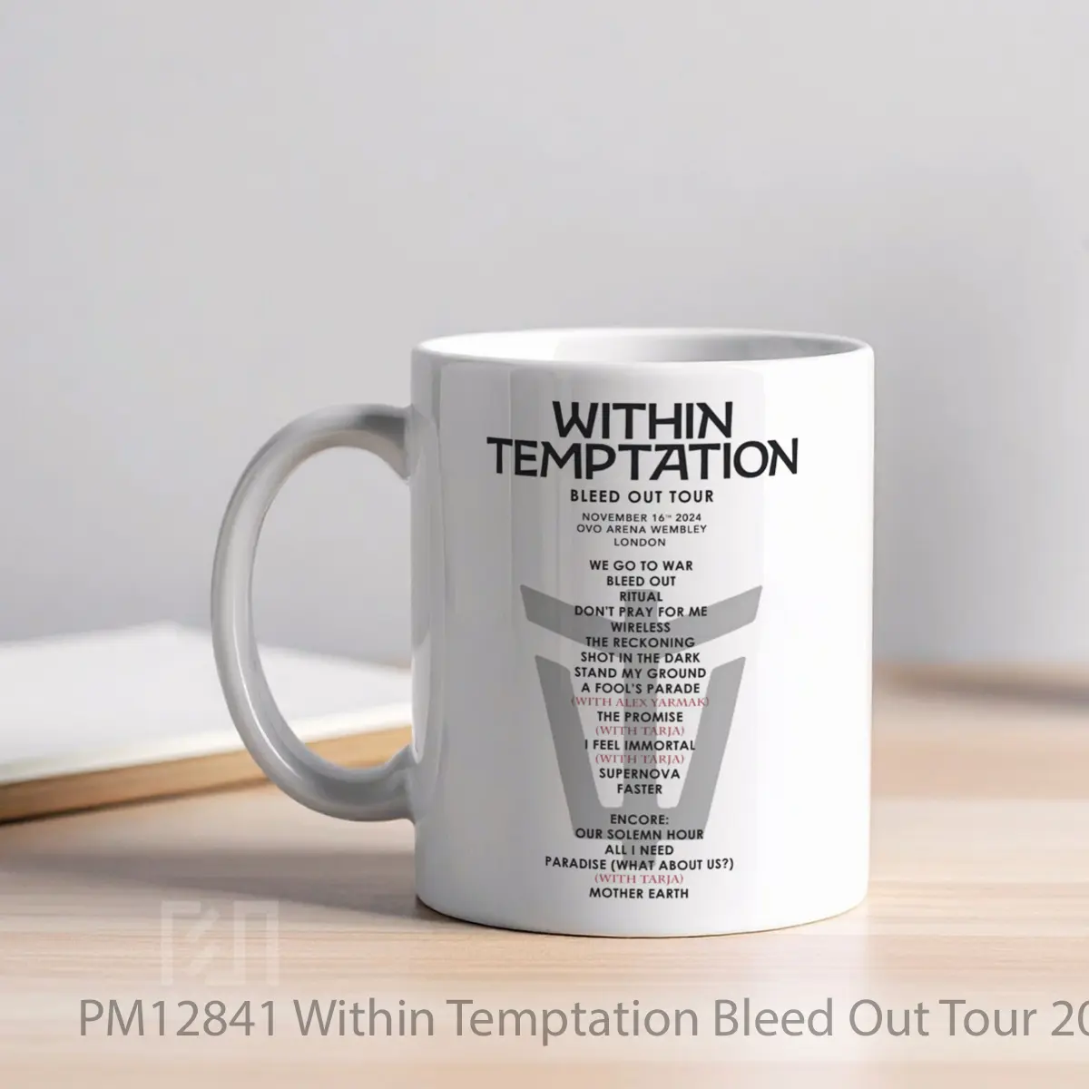 Mug Within Temptation Bleed Out Tour 2024 London Ovo Arena MPM12841 - All-side / Desain