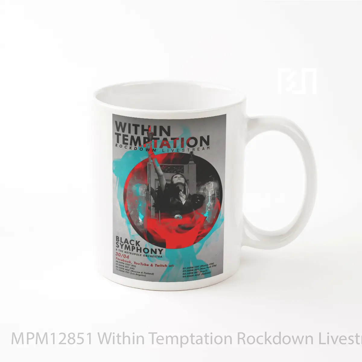 Mug Within Temptation Rockdown Livestream Black Symphony 2020 MPM12851