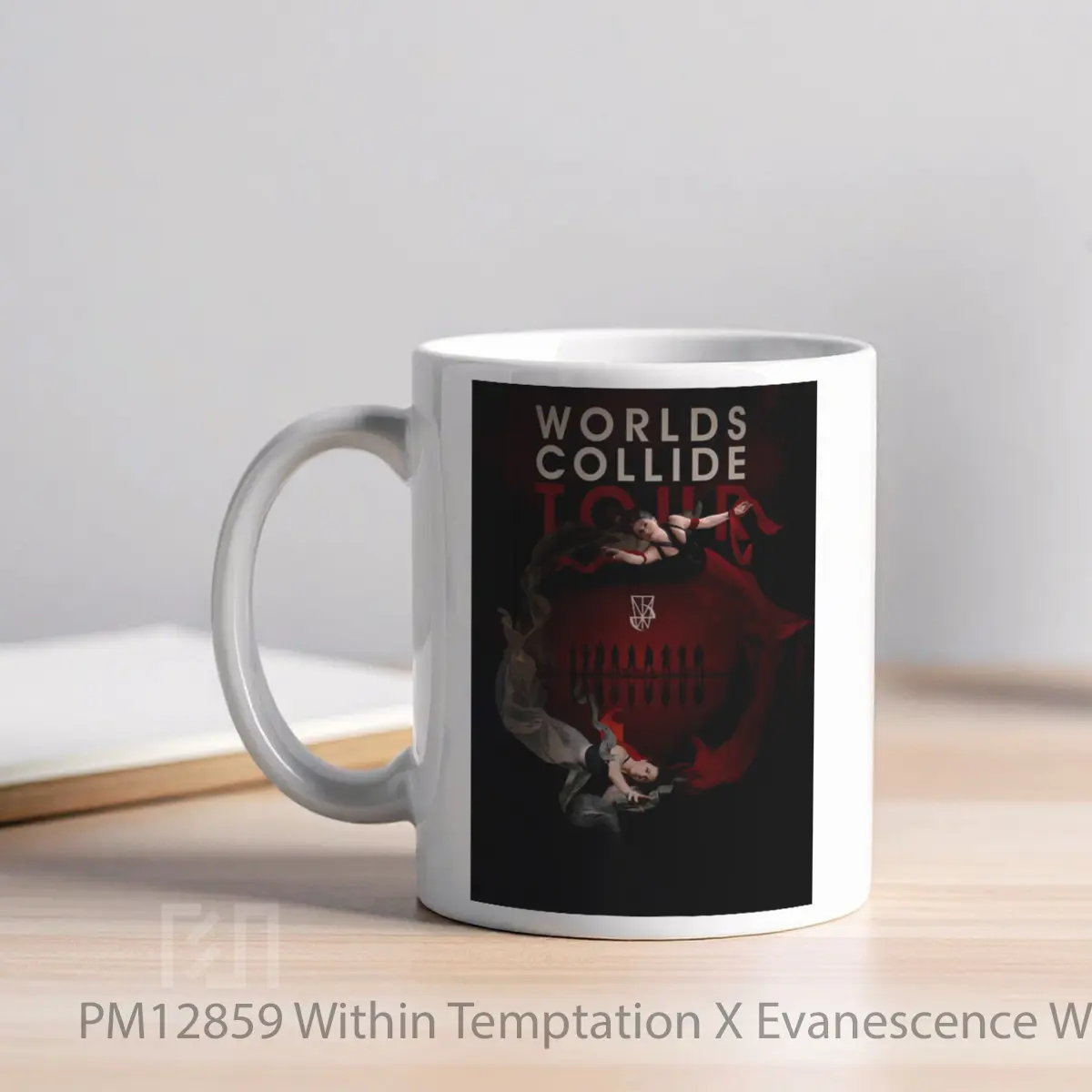 Mug Within Temptation X Evanescence Worlds Collide Tour 2025 MPM12859 - All-side / Desain