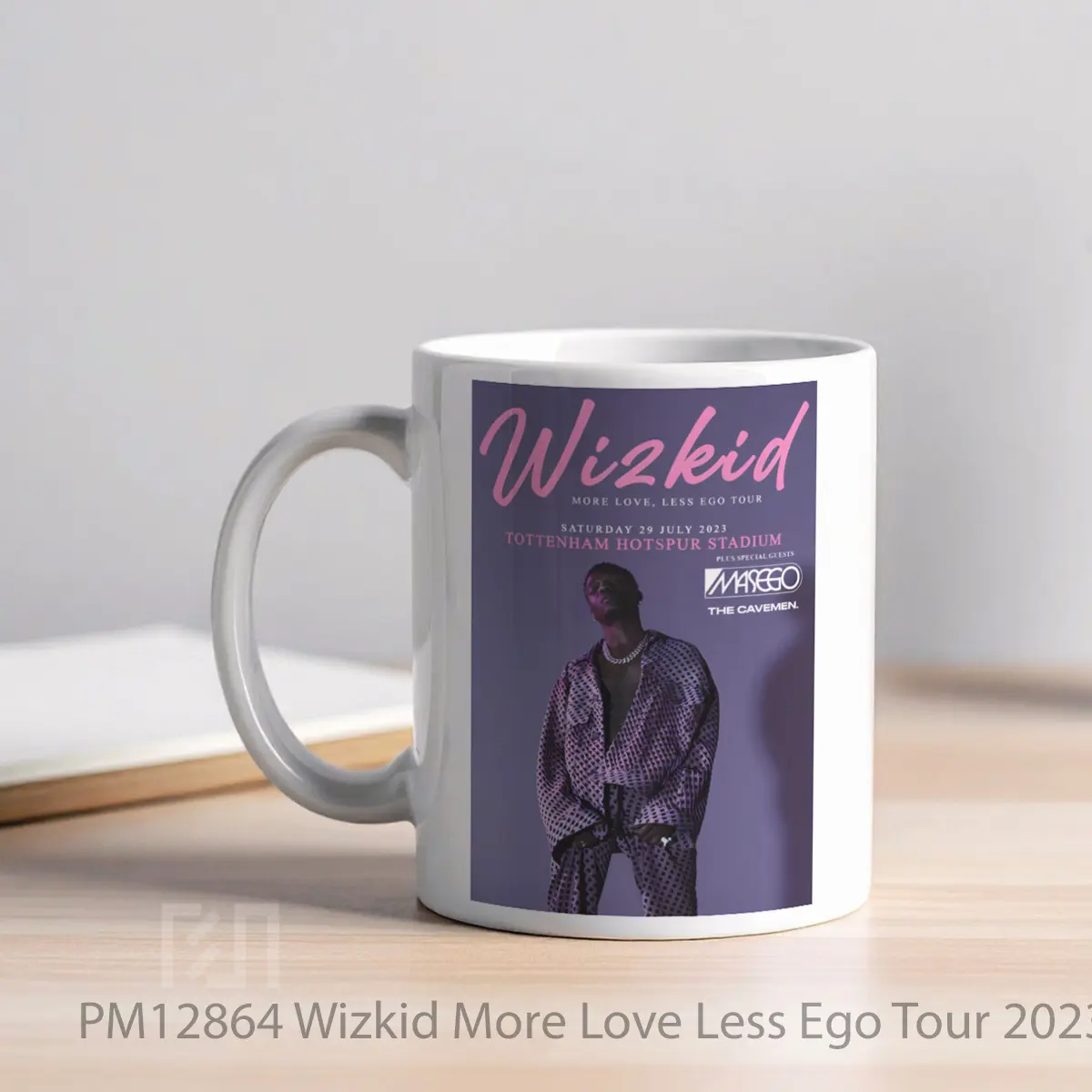 Mug Wizkid More Love Less Ego Tour 2023 London Tottenham MPM12864 - All-side / Desain