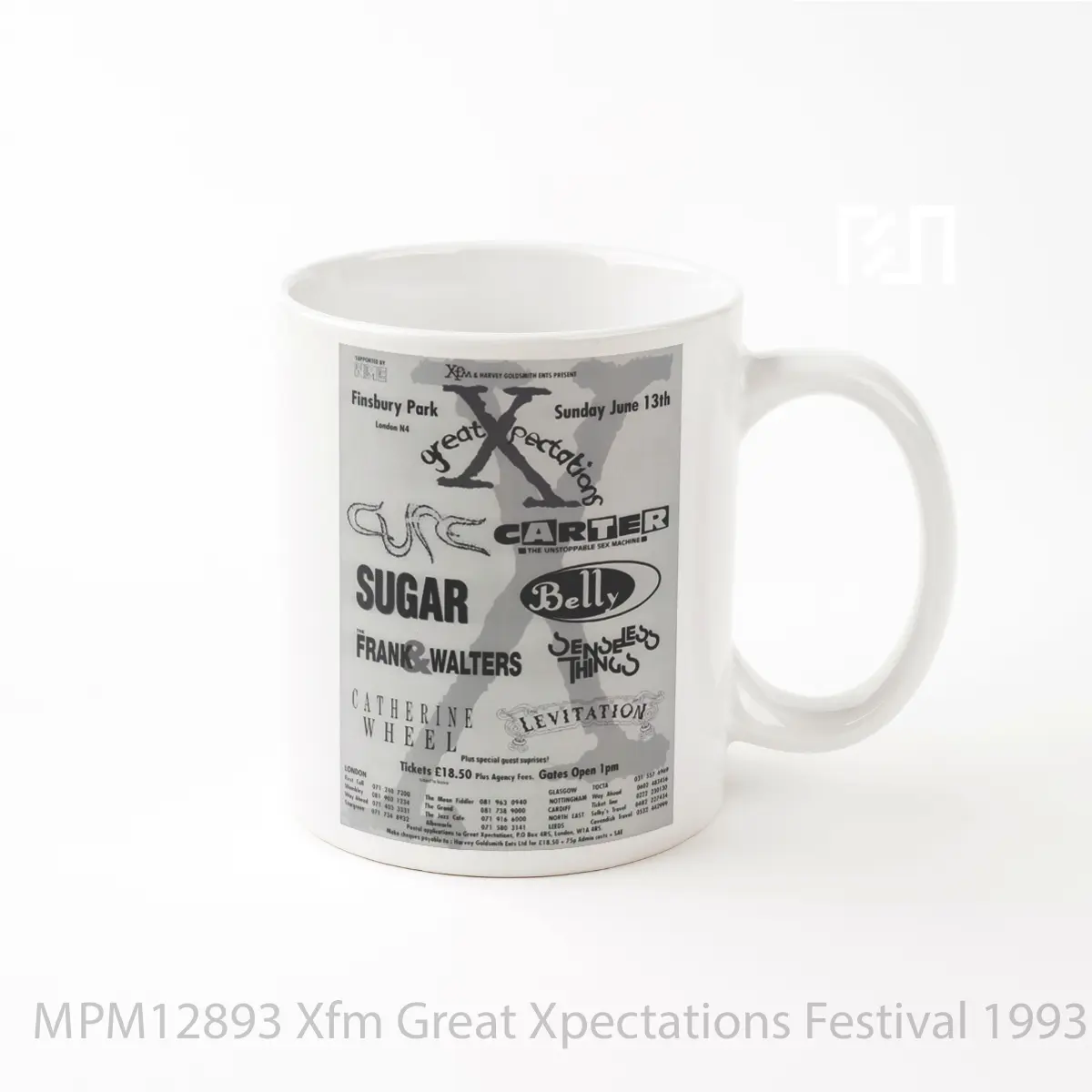Mug Xfm Great Xpectations Festival 1993 The Cure Line Up 2 MPM12893