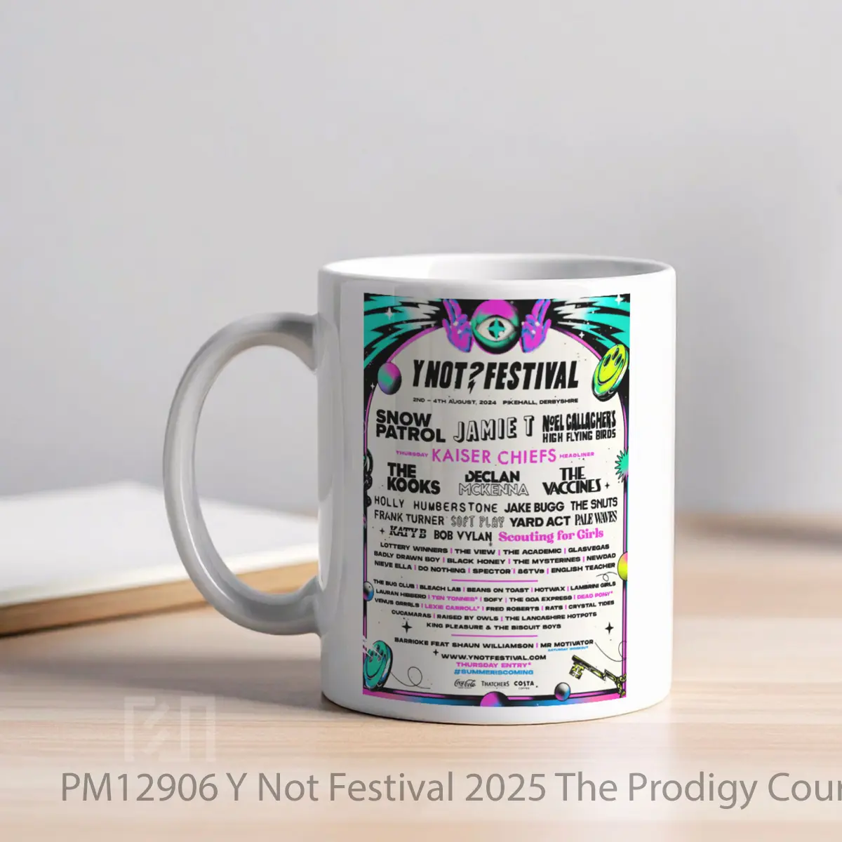 Mug Y Not Festival 2025 The Prodigy Courteeners Mcfly MPM12906 - All-side / Desain