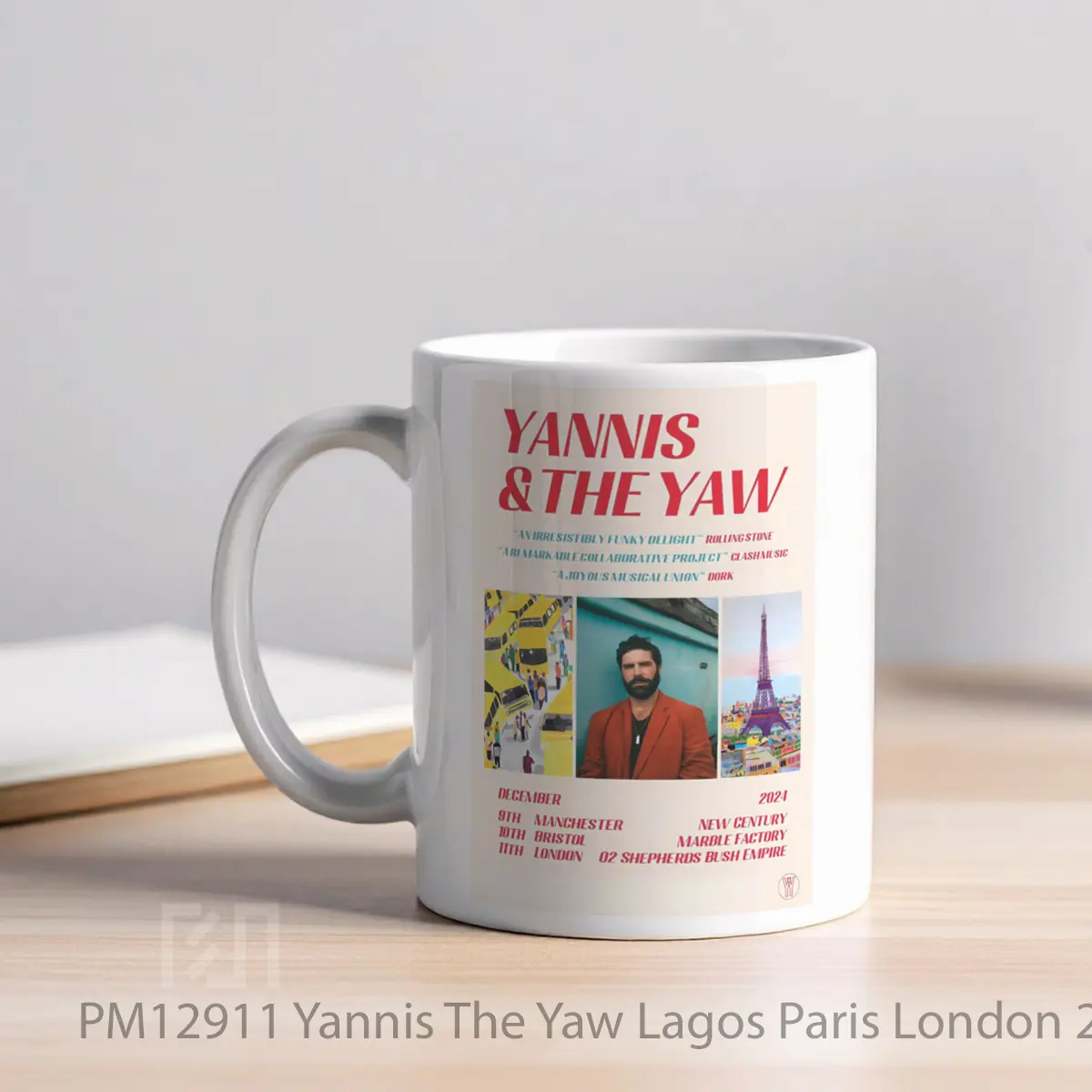 Mug Yannis The Yaw Lagos Paris London 2024 Uk Tour P MPM12911 - All-side / Desain