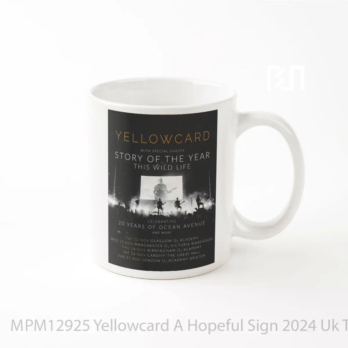 Mug Yellowcard A Hopeful Sign 2024 Uk Tour MPM12925