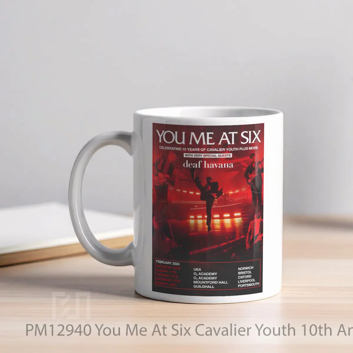 Mug You Me At Six Cavalier Youth 10th Anniversary Uk Tour 2024 MPM12940 - All-side / Desain