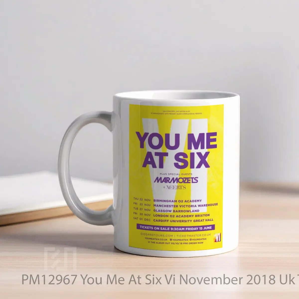 Mug You Me At Six Vi November 2018 Uk Tour MPM12967 - All-side / Desain