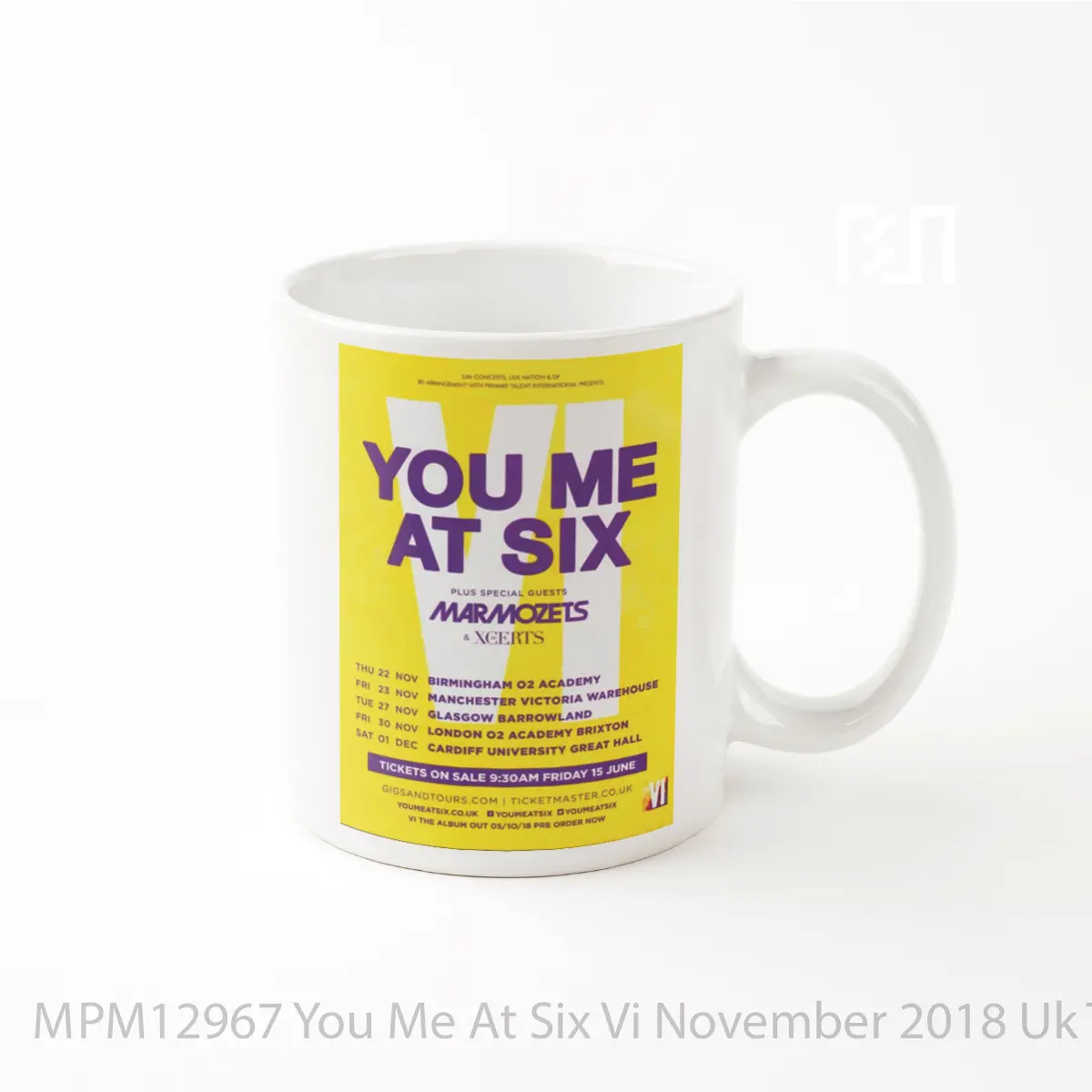 Mug You Me At Six Vi November 2018 Uk Tour MPM12967