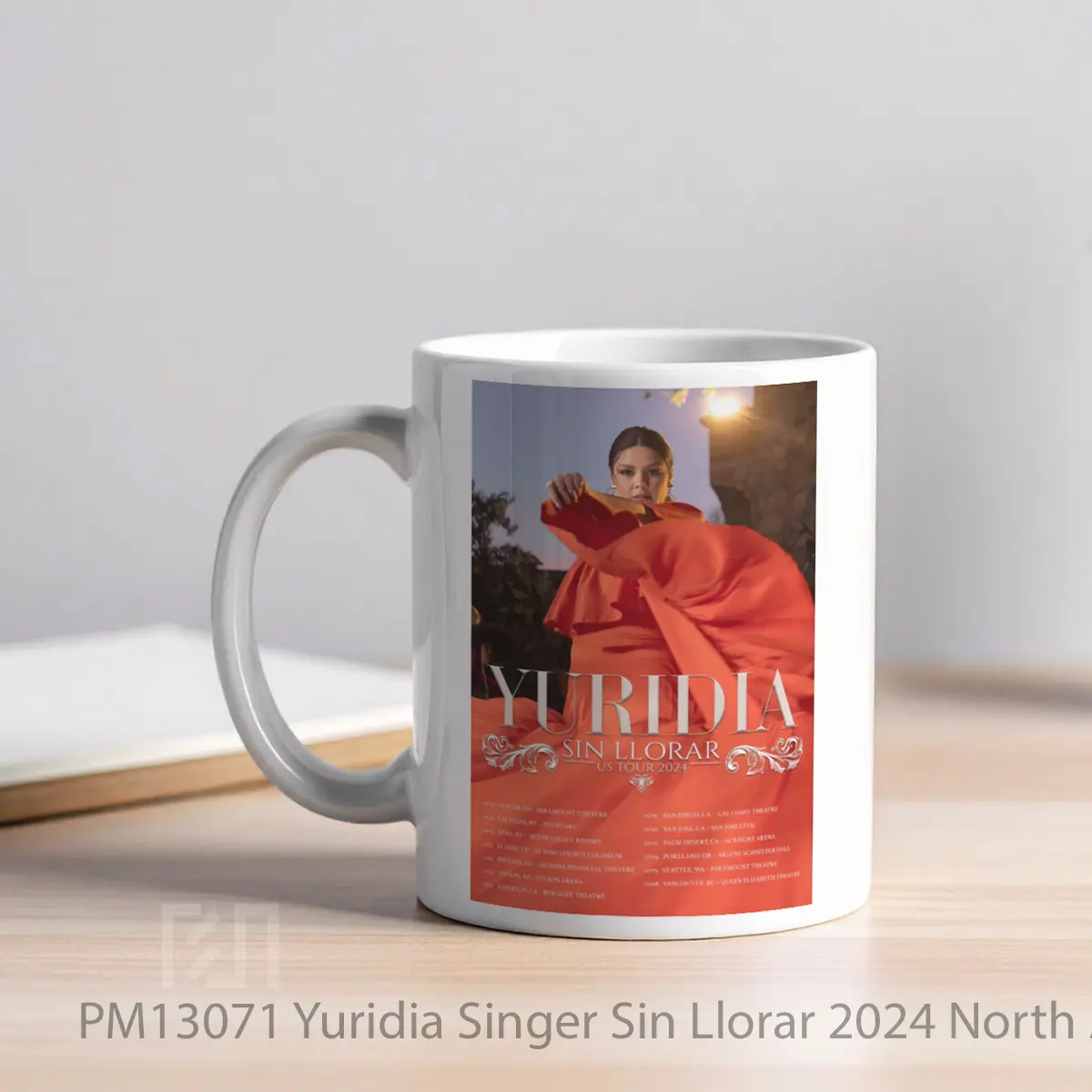 Mug Yuridia Singer Sin Llorar 2024 North America Tou MPM13071 - All-side / Desain