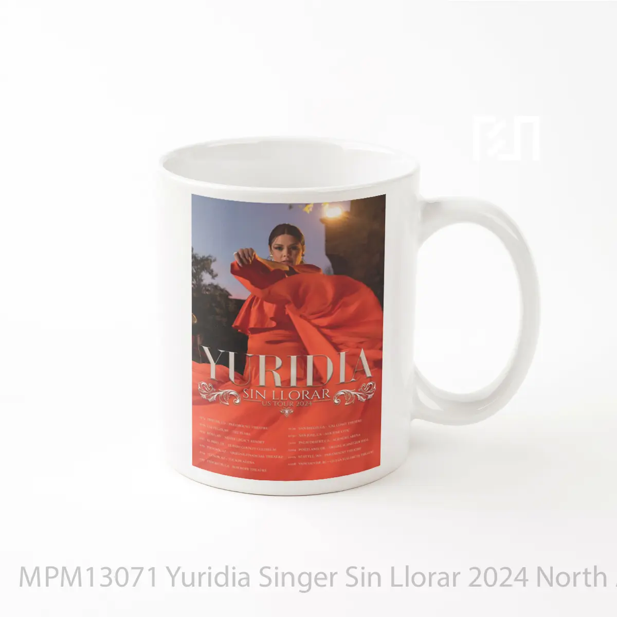Mug Yuridia Singer Sin Llorar 2024 North America Tou MPM13071