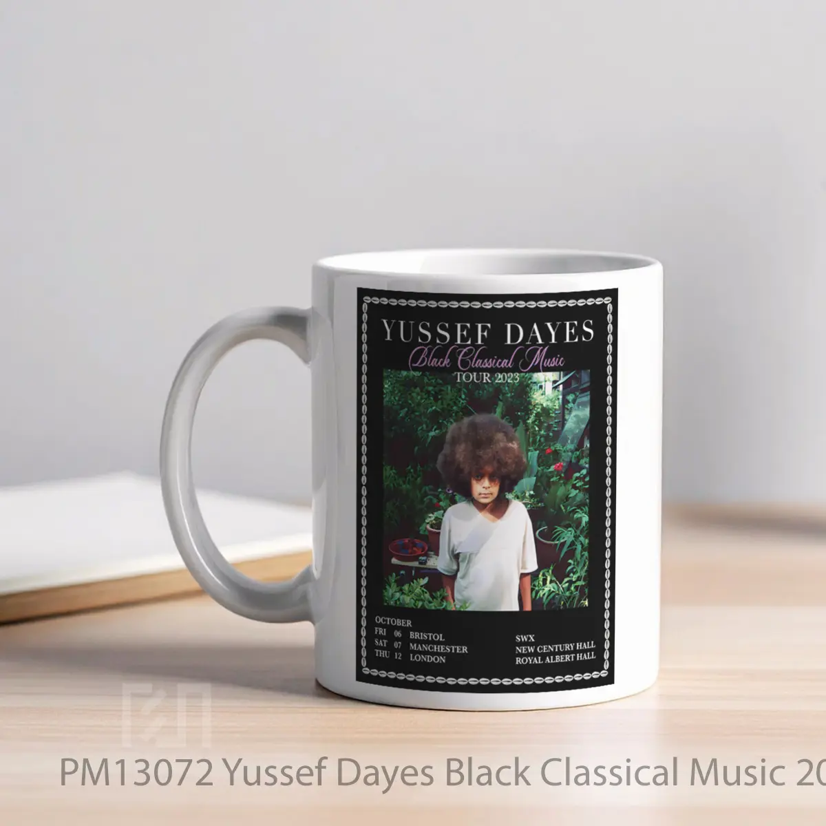 Mug Yussef Dayes Black Classical Music 2023 Uk Tour MPM13072 - All-side / Desain