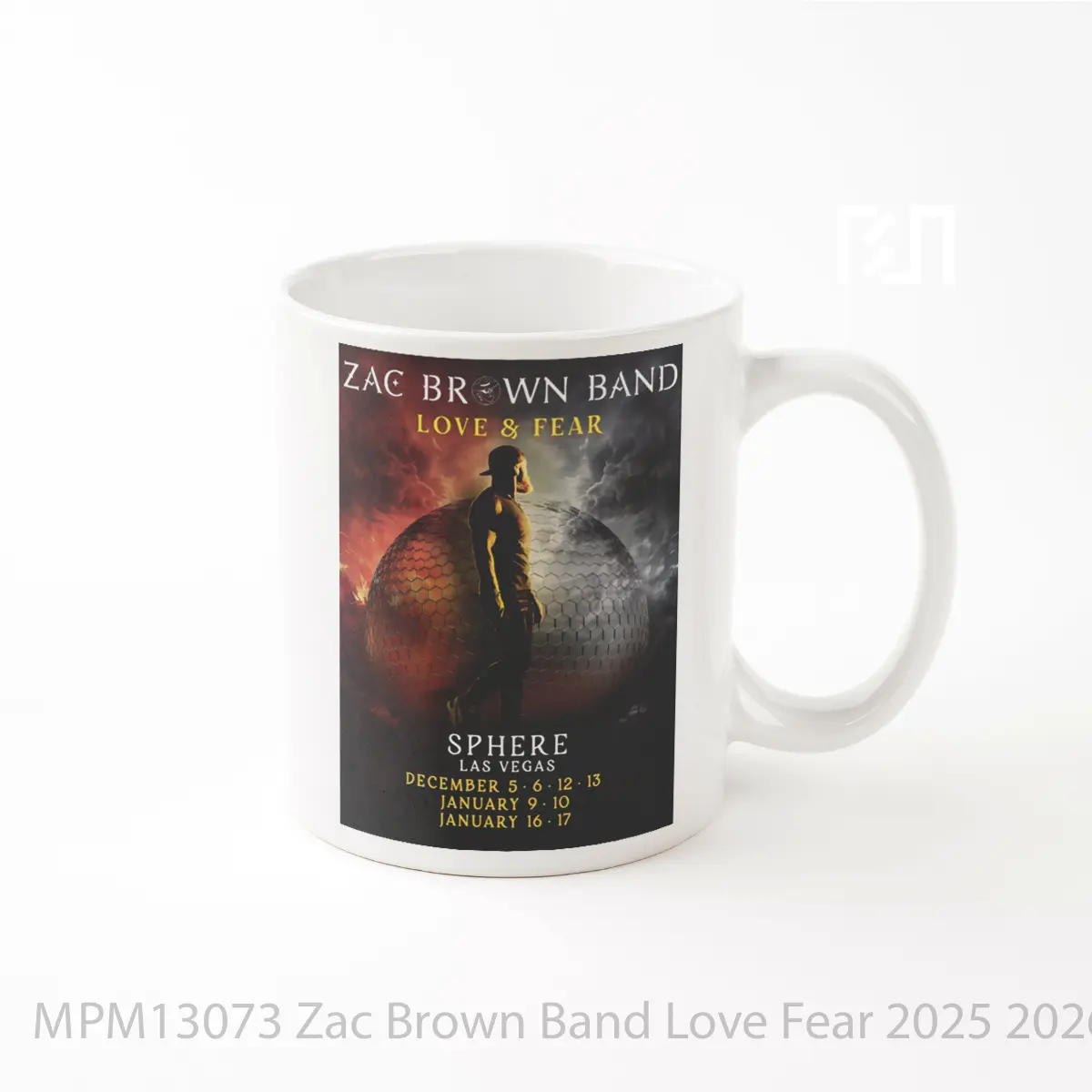 Mug Zac Brown Band Love Fear 2025 2026 Las Vegas Residency MPM13073