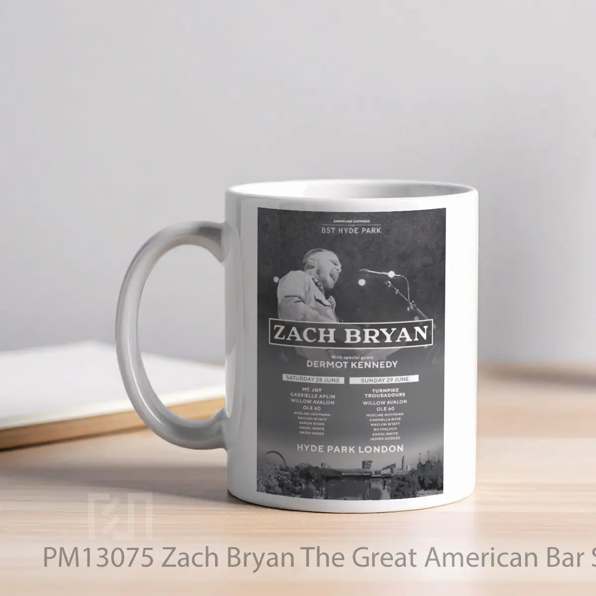 Mug Zach Bryan The Great American Bar Scene Tour 2025 MPM13075 - All-side / Desain