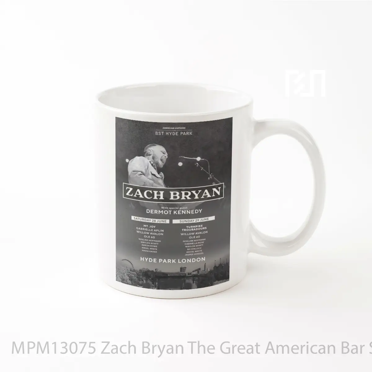 Mug Zach Bryan The Great American Bar Scene Tour 2025 MPM13075