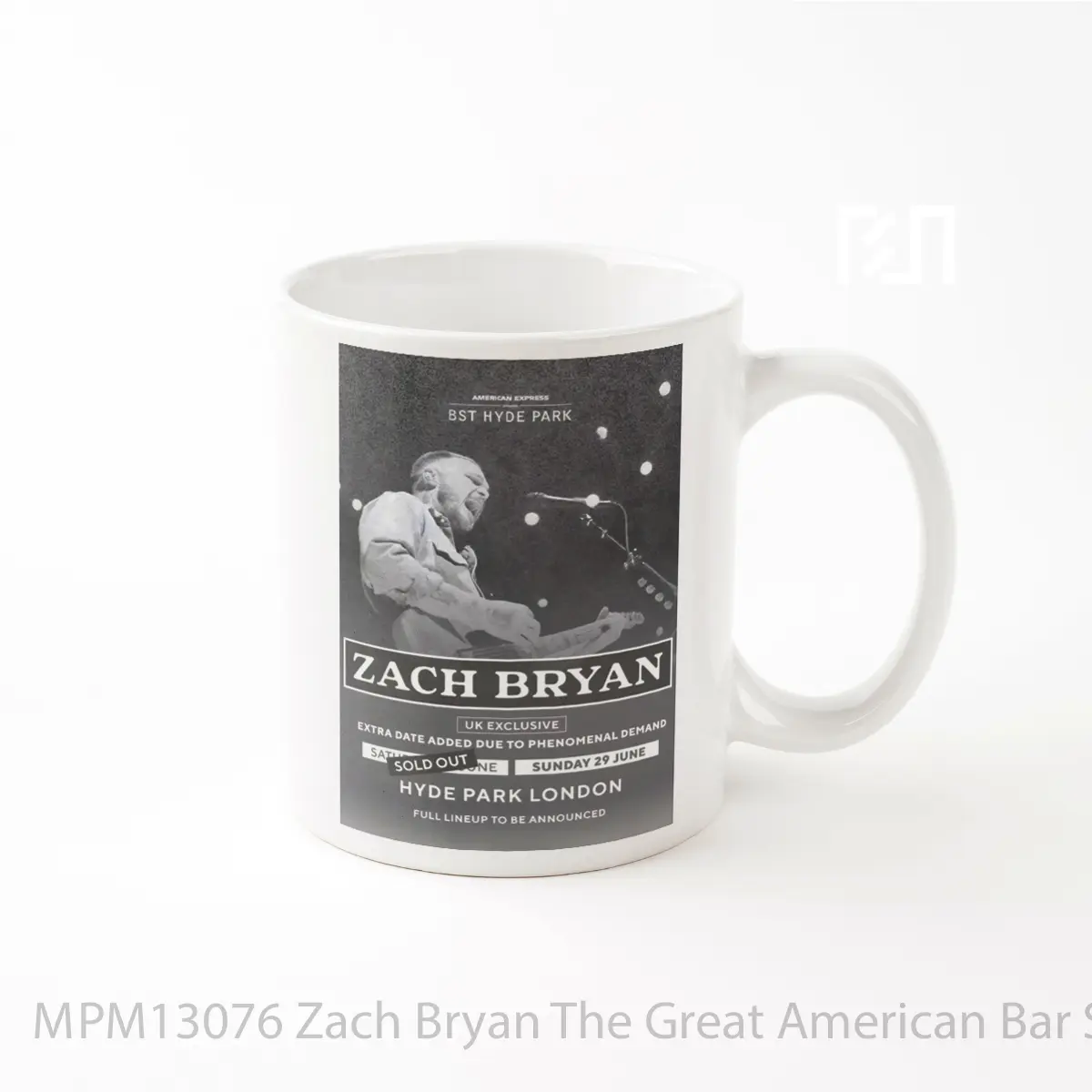 Mug Zach Bryan The Great American Bar Scene Tour London 2025 MPM13076