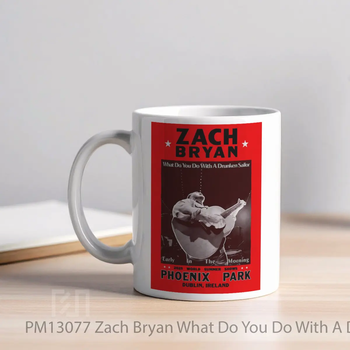 Mug Zach Bryan What Do You Do With A Drunken Sailor Tour 2025 MPM13077 - All-side / Desain