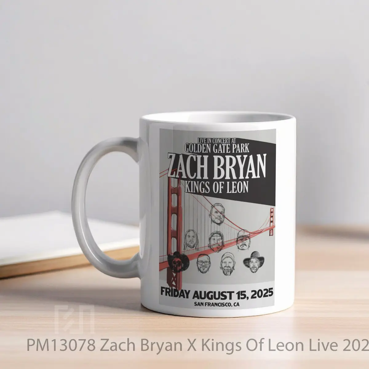 Mug Zach Bryan X Kings Of Leon Live 2025 San Francisco MPM13078 - All-side / Desain