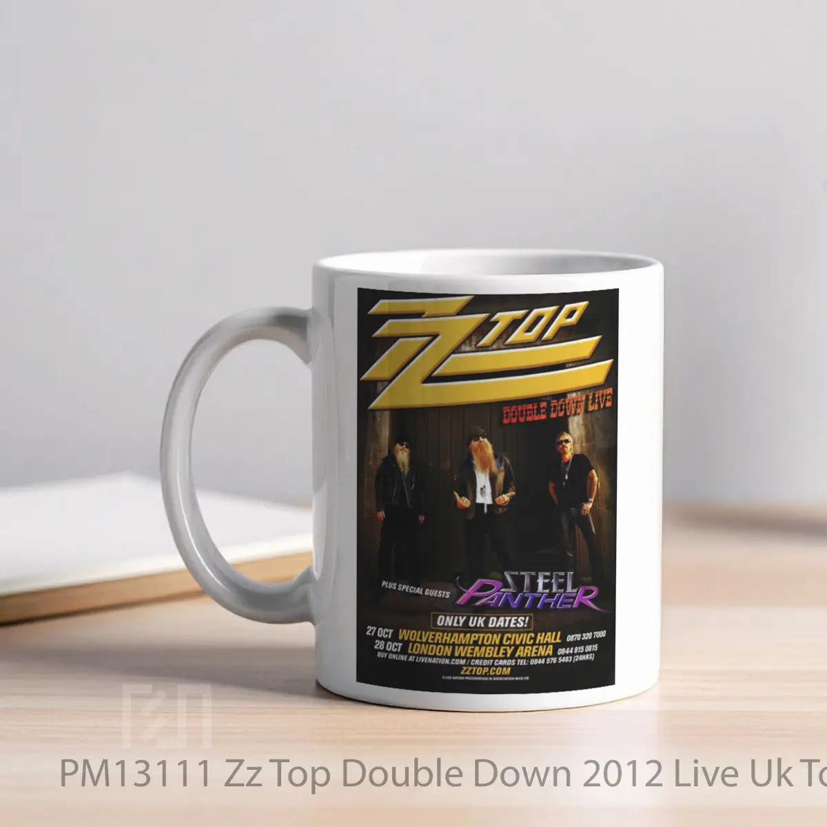 Mug Zz Top Double Down 2012 Live Uk Tour MPM13111 - All-side / Desain