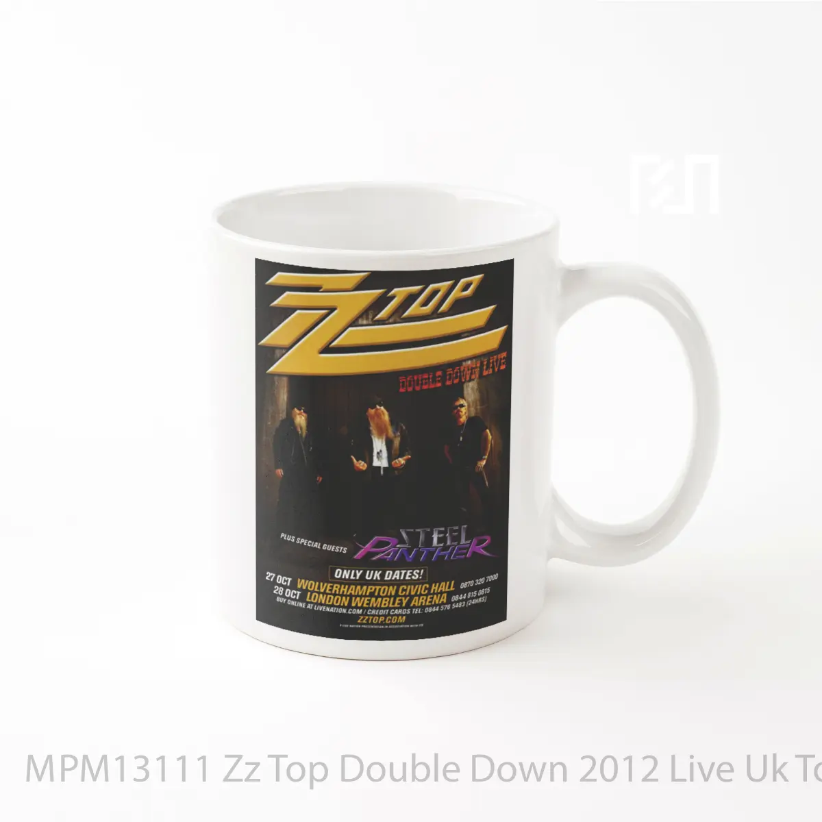 Mug Zz Top Double Down 2012 Live Uk Tour MPM13111