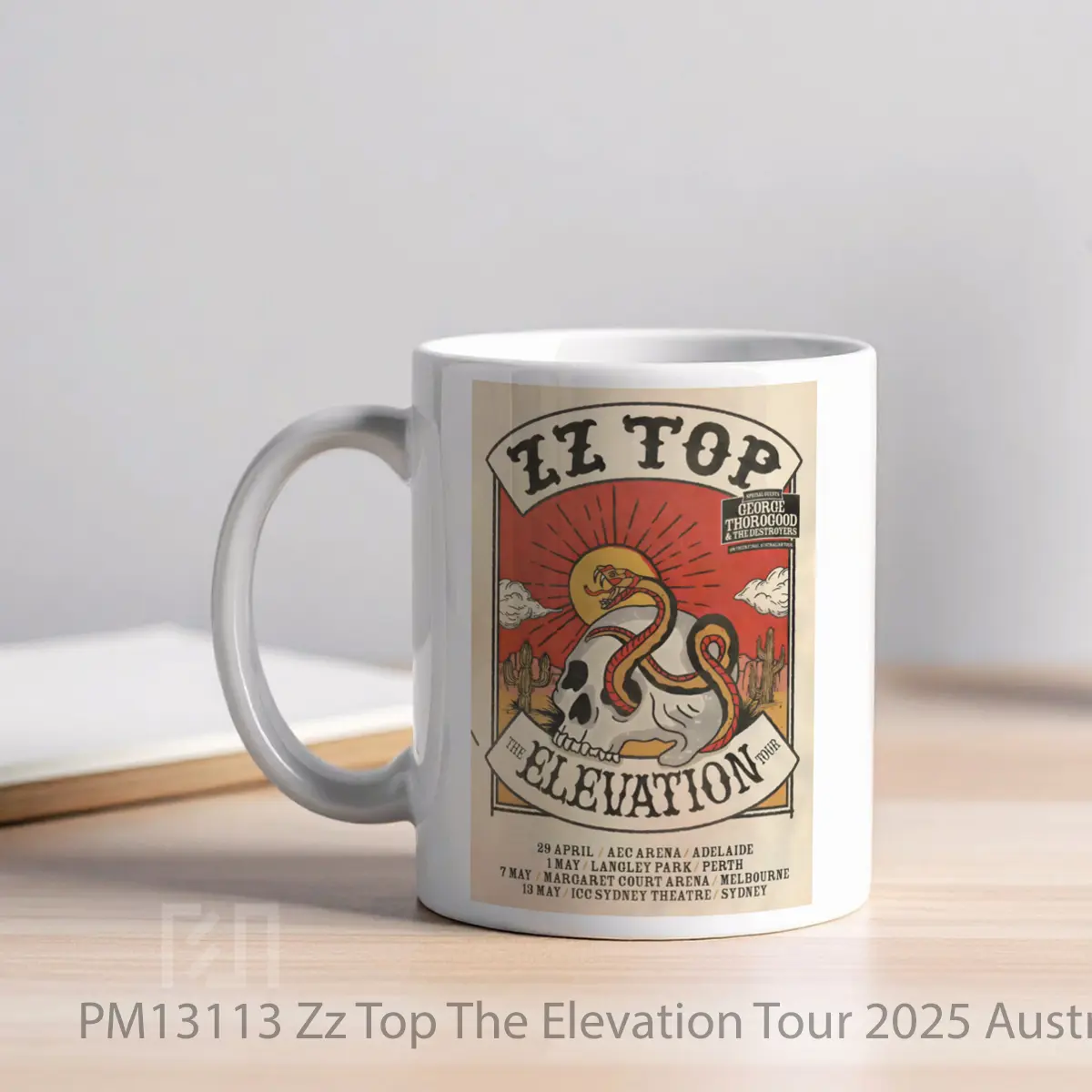 Mug Zz Top The Elevation Tour 2025 Australia Tour Post MPM13113 - All-side / Desain