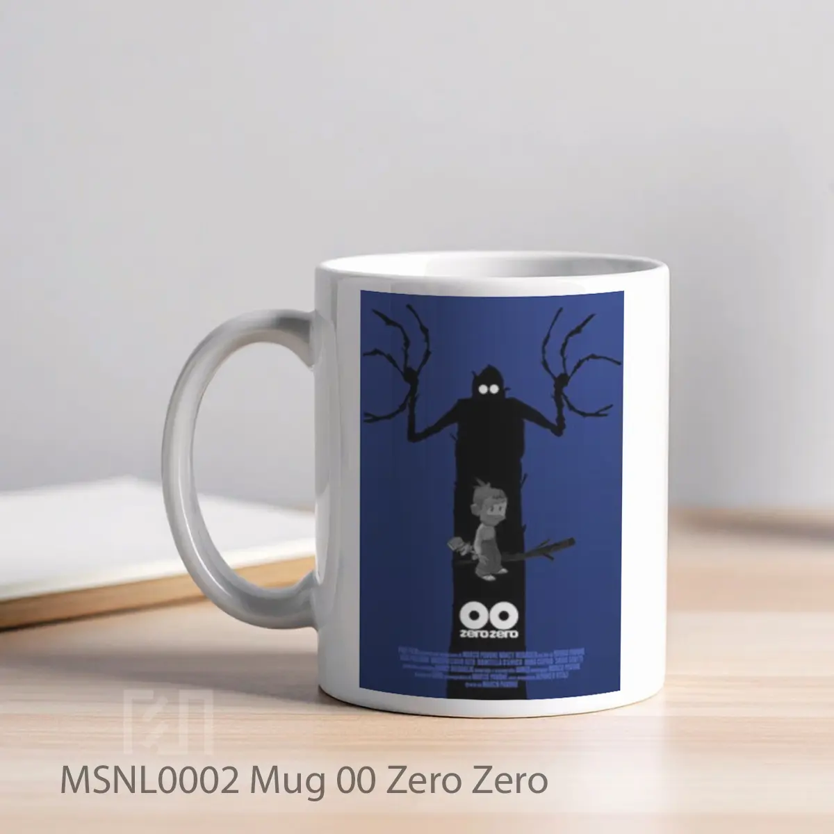 Mug 00 Zero Zero Gelas Keramik Tema Film MSNL0002 - Tampak Kiri