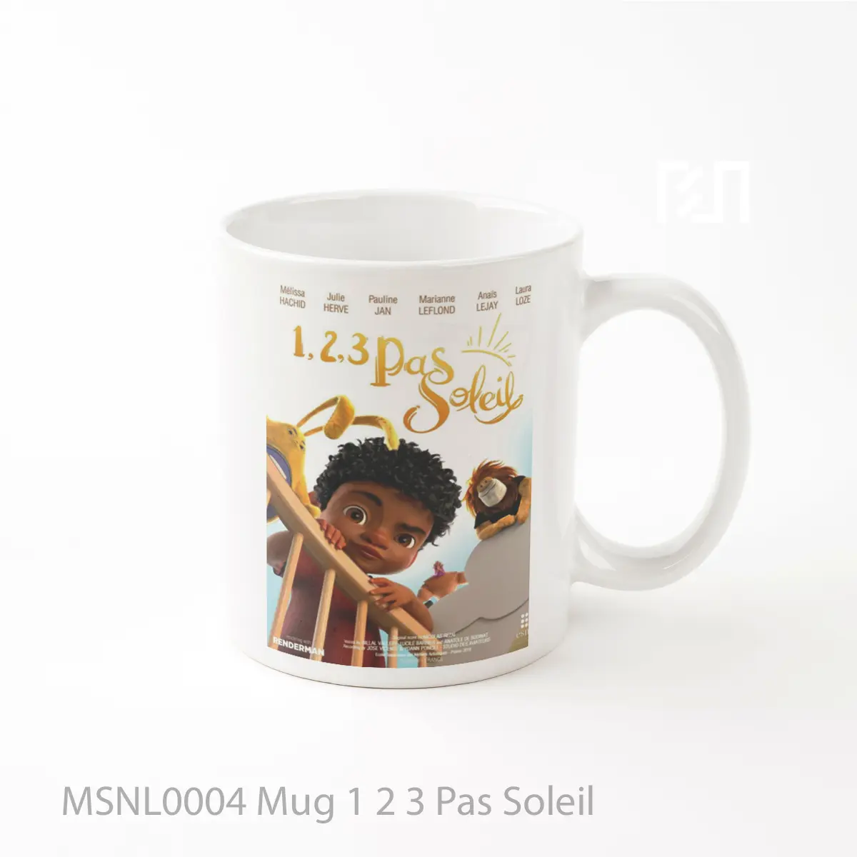 Mug 1 2 3 Pas Soleil Gelas Keramik Tema Film MSNL0004