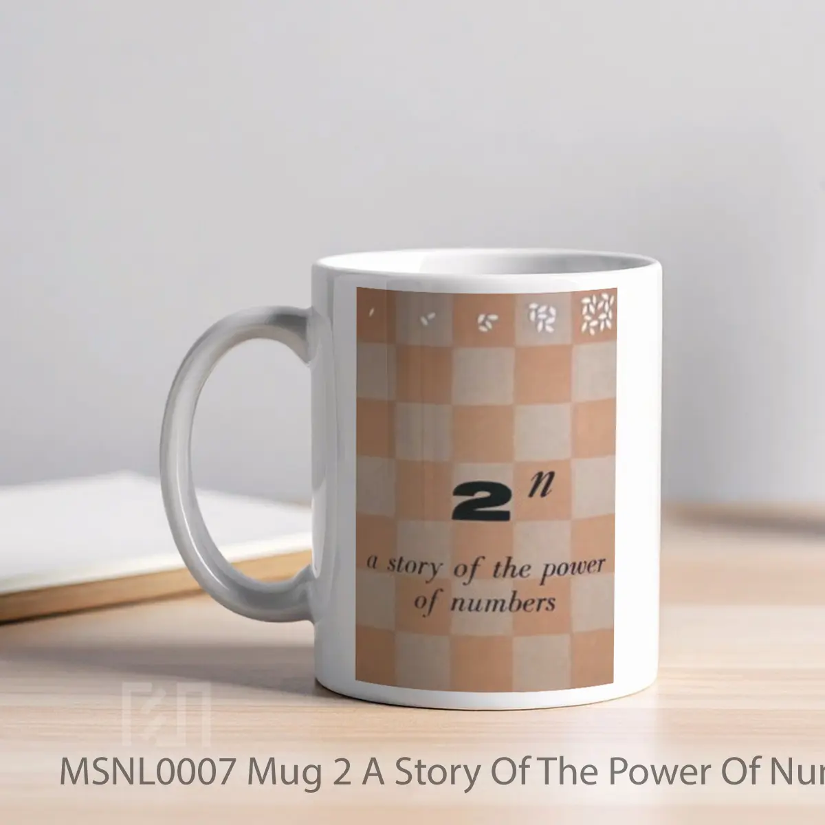 Mug 2 A Story Of The Power Of Numbers Gelas Keramik Tema Film MSNL0007 - Tampak Kiri