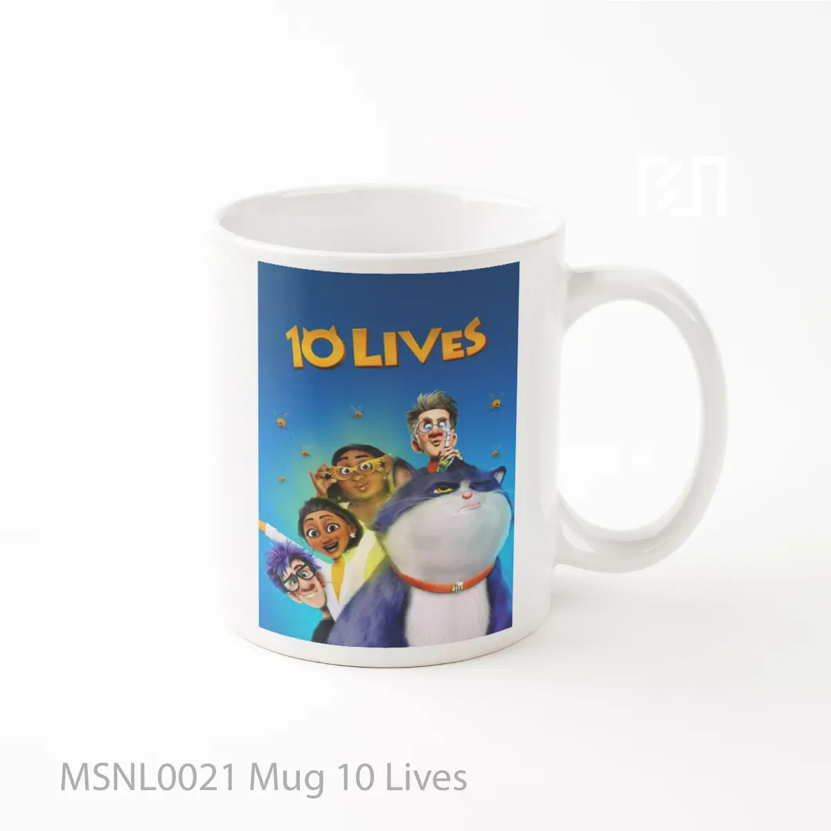 Mug 10 Lives Gelas Keramik Tema Film MSNL0021