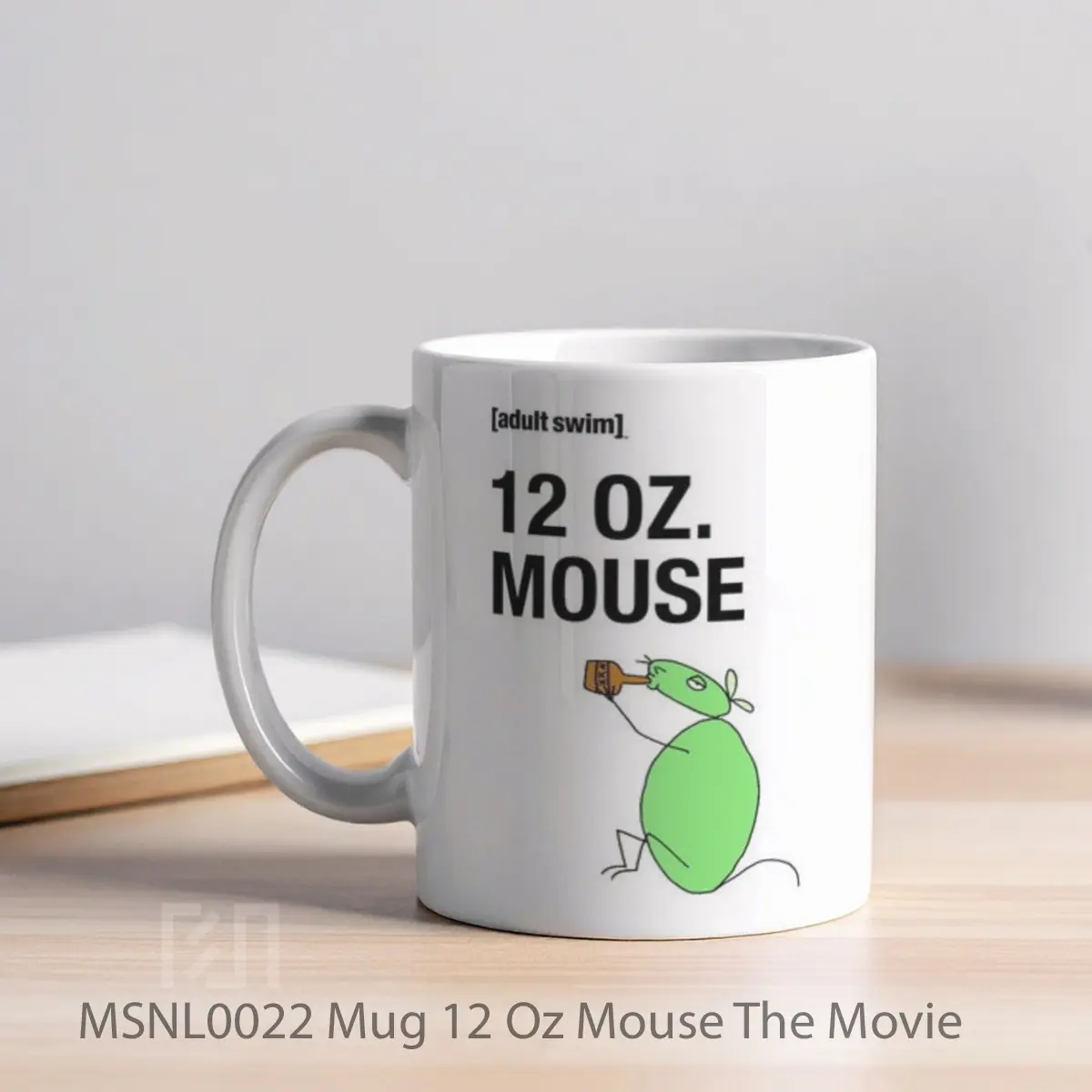 Mug 12 Oz Mouse The Movie Gelas Keramik Tema Film MSNL0022 - Tampak Kiri