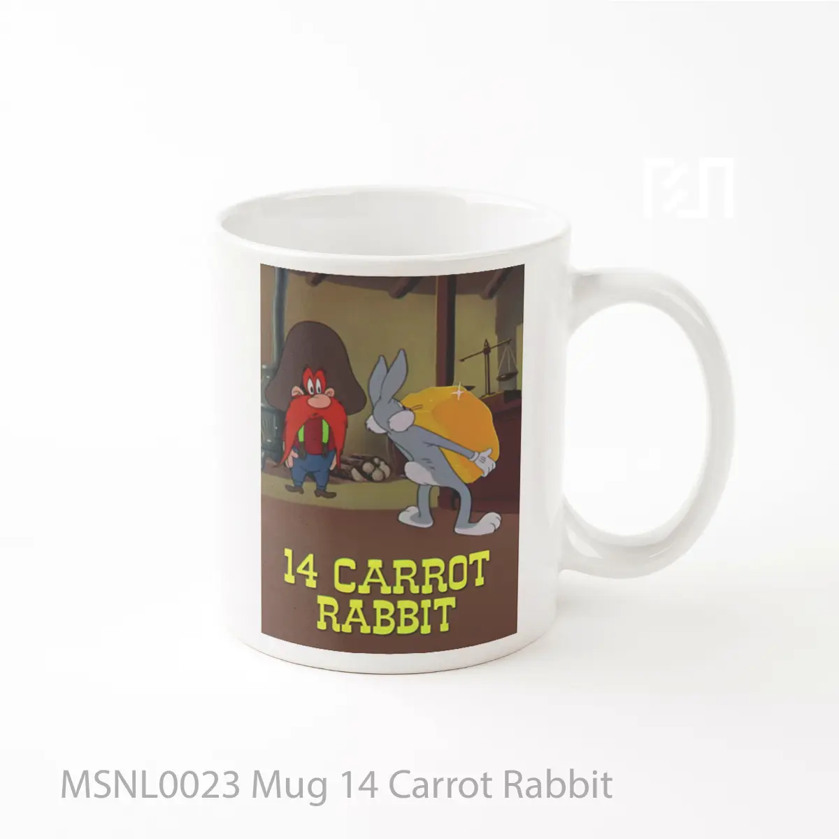 Mug 14 Carrot Rabbit Gelas Keramik Tema Film MSNL0023
