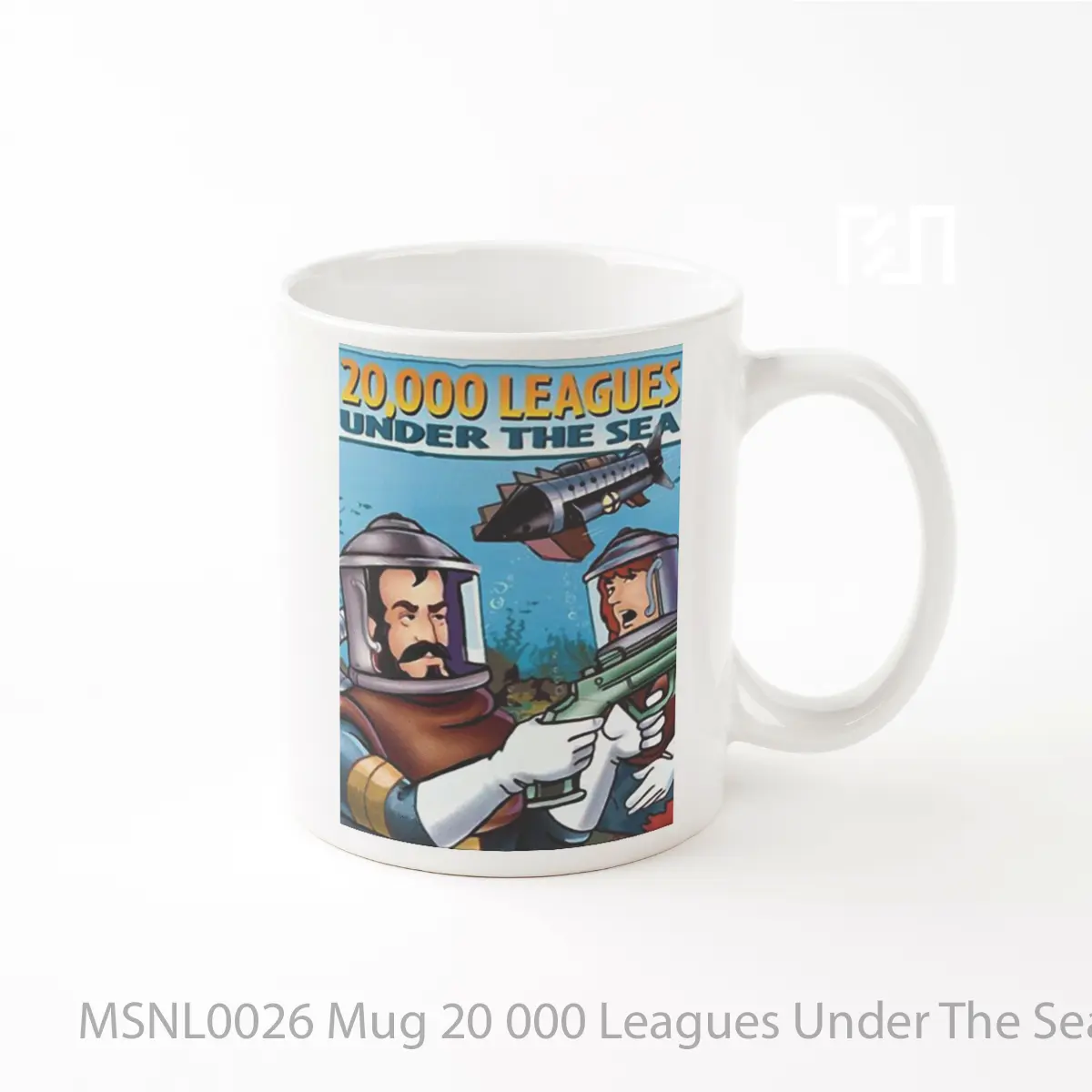 Mug 20 000 Leagues Under The Sea V2 Gelas Keramik Tema Film MSNL0026