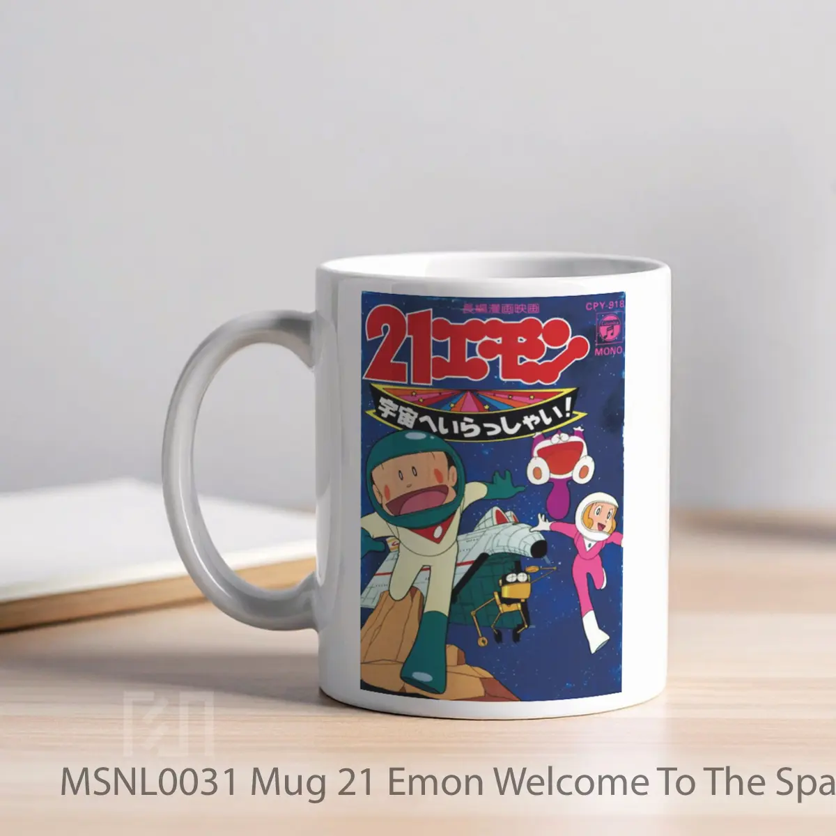 Mug 21 Emon Welcome To The Space Gelas Keramik Tema Film MSNL0031 - Tampak Kiri