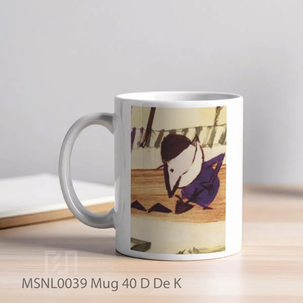 Mug 40 D De K Gelas Keramik Tema Film MSNL0039 - Tampak Kiri