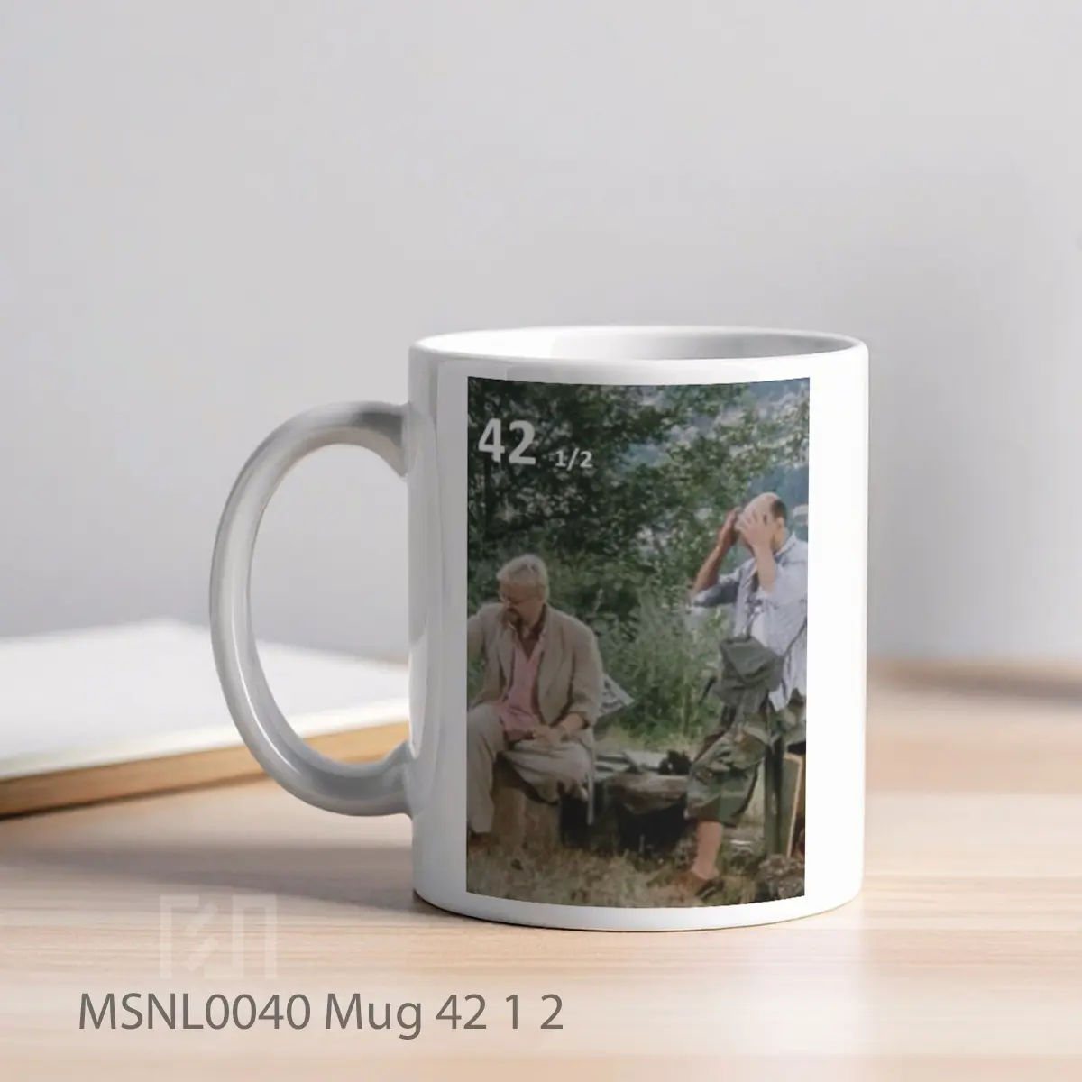 Mug 42 1 2 Gelas Keramik Tema Film MSNL0040 - Tampak Kiri