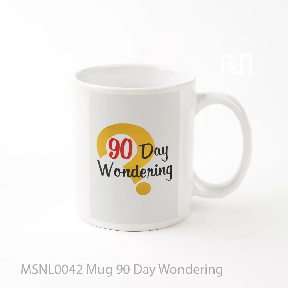Mug 90 Day Wondering Gelas Keramik Tema Film MSNL0042