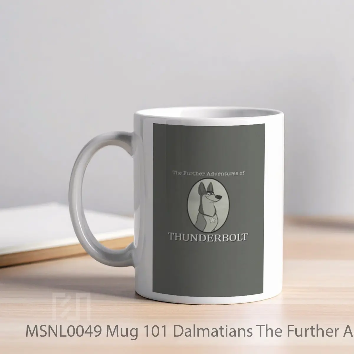 Mug 101 Dalmatians The Further Adventures Of Thunderbolt Gelas Keramik Tema Film MSNL0049 - Tampak Kiri