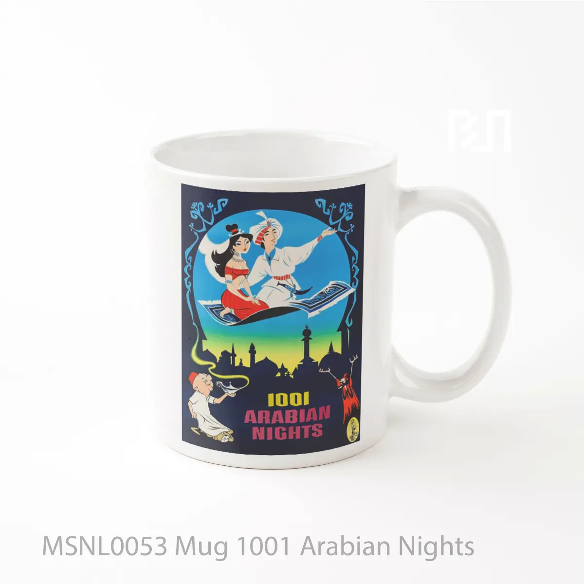 Mug 1001 Arabian Nights Gelas Keramik Tema Film MSNL0053