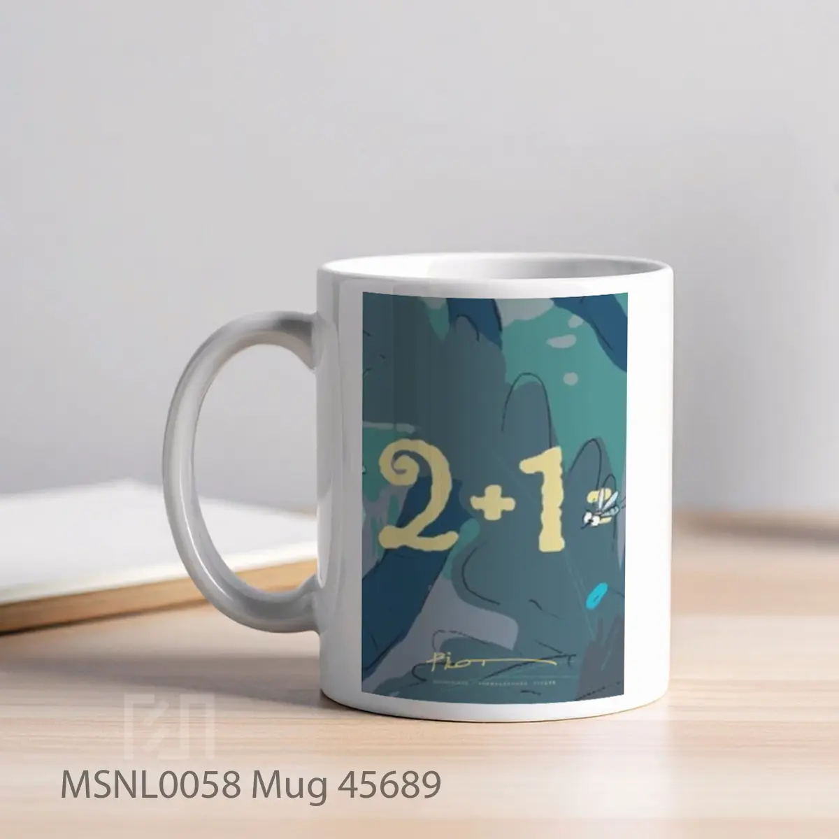 Mug 45689 Gelas Keramik Tema Film MSNL0058 - Tampak Kiri