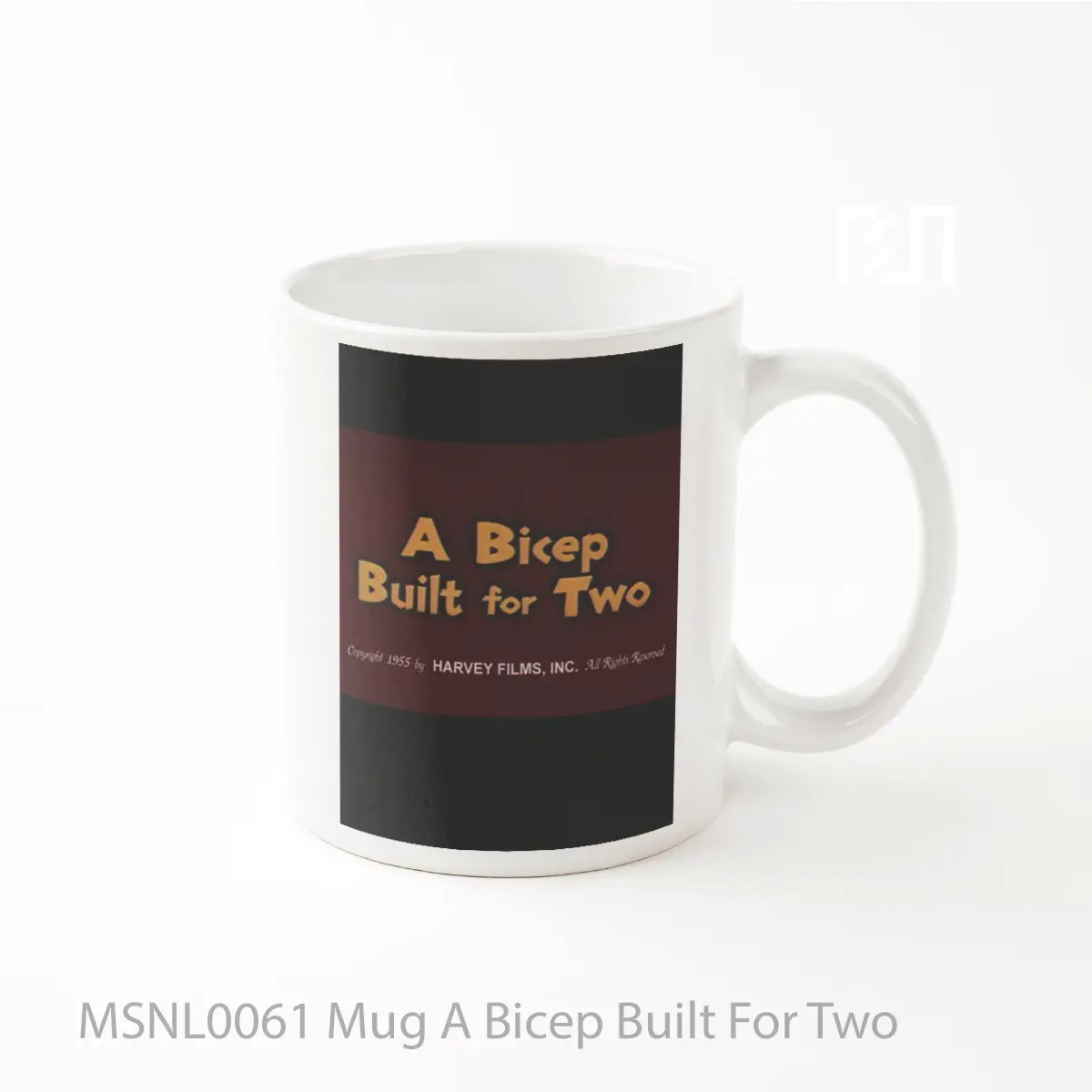 Mug A Bicep Built For Two Gelas Keramik Tema Film MSNL0061