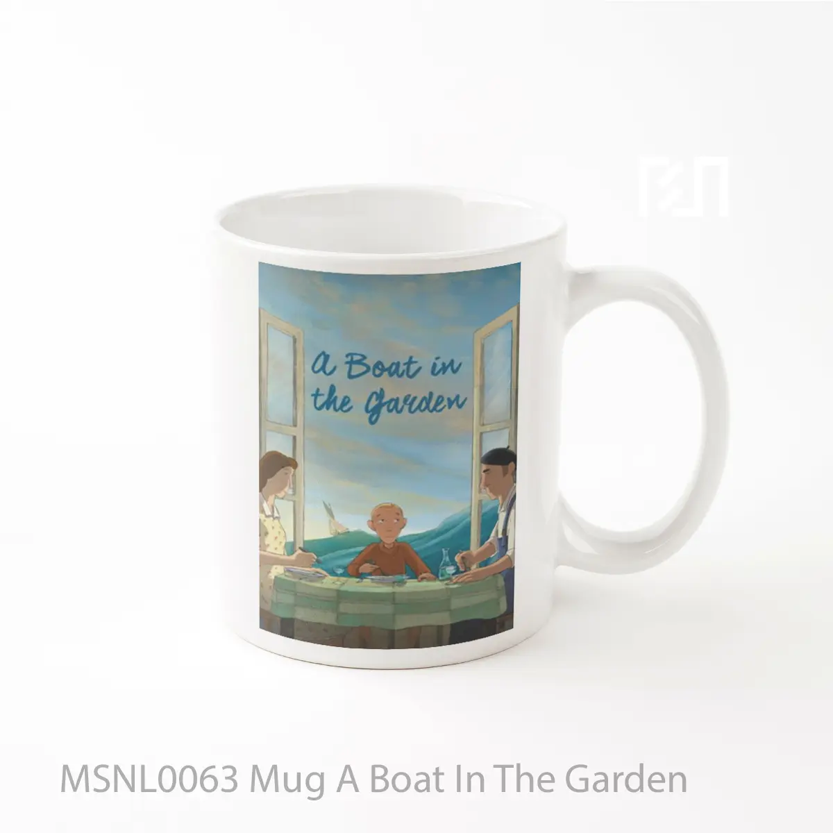 Mug A Boat In The Garden Gelas Keramik Tema Film MSNL0063
