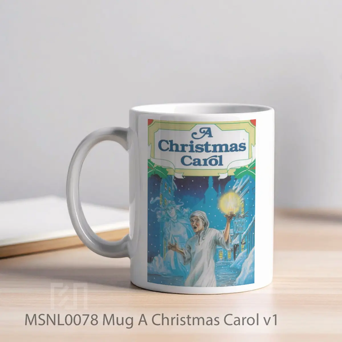 Mug A Christmas Carol V1 Gelas Keramik Tema Film MSNL0078 - Tampak Kiri